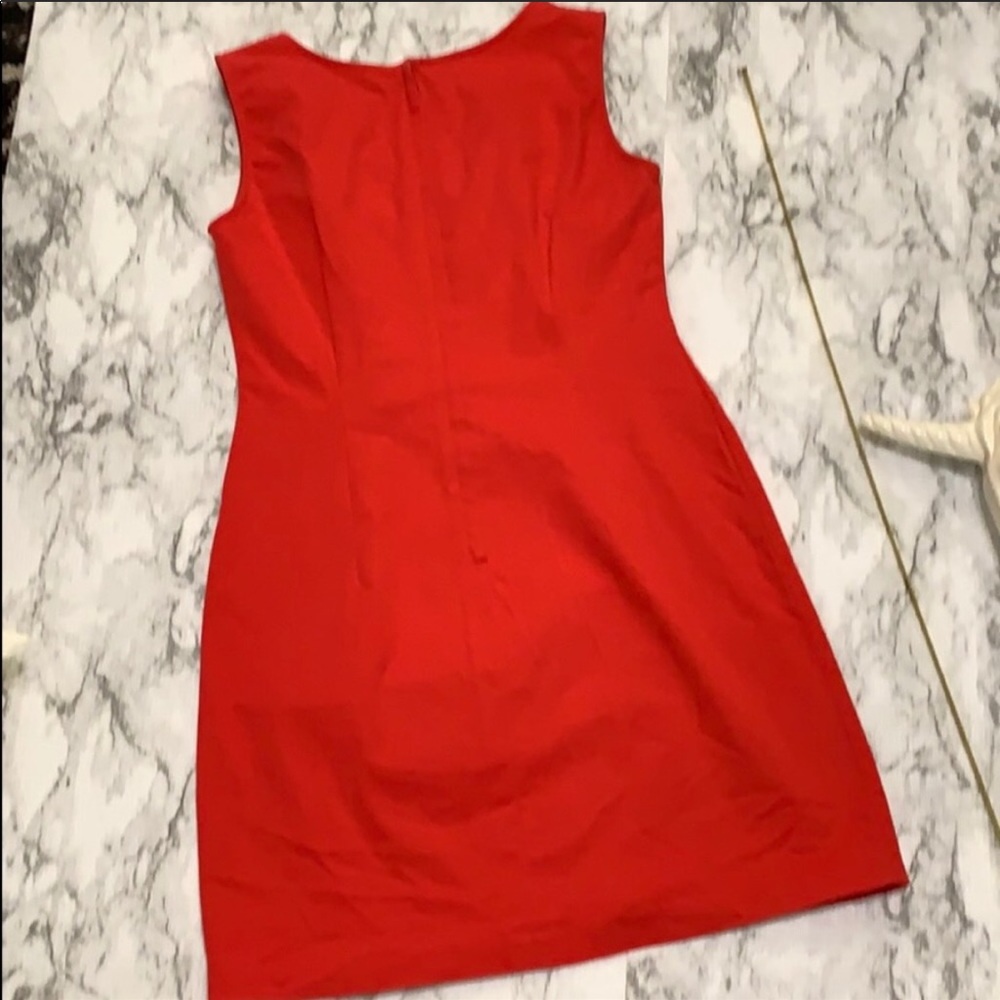 Red fitted  Zara basic dress